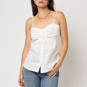 Joie Lavan Sleeveless Top, 100%‎ Linen, XL